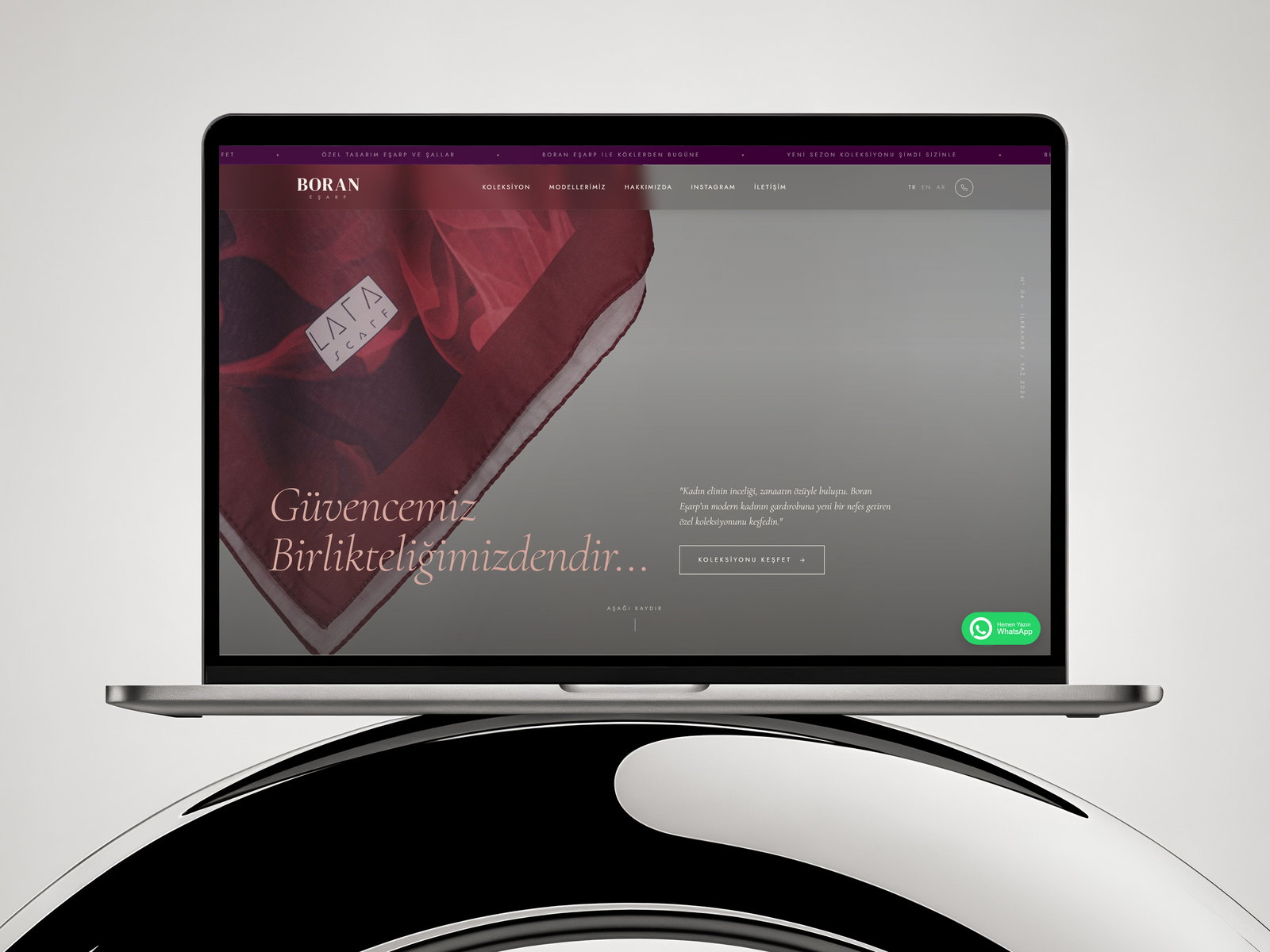 Boran Eşarp web sitesi
