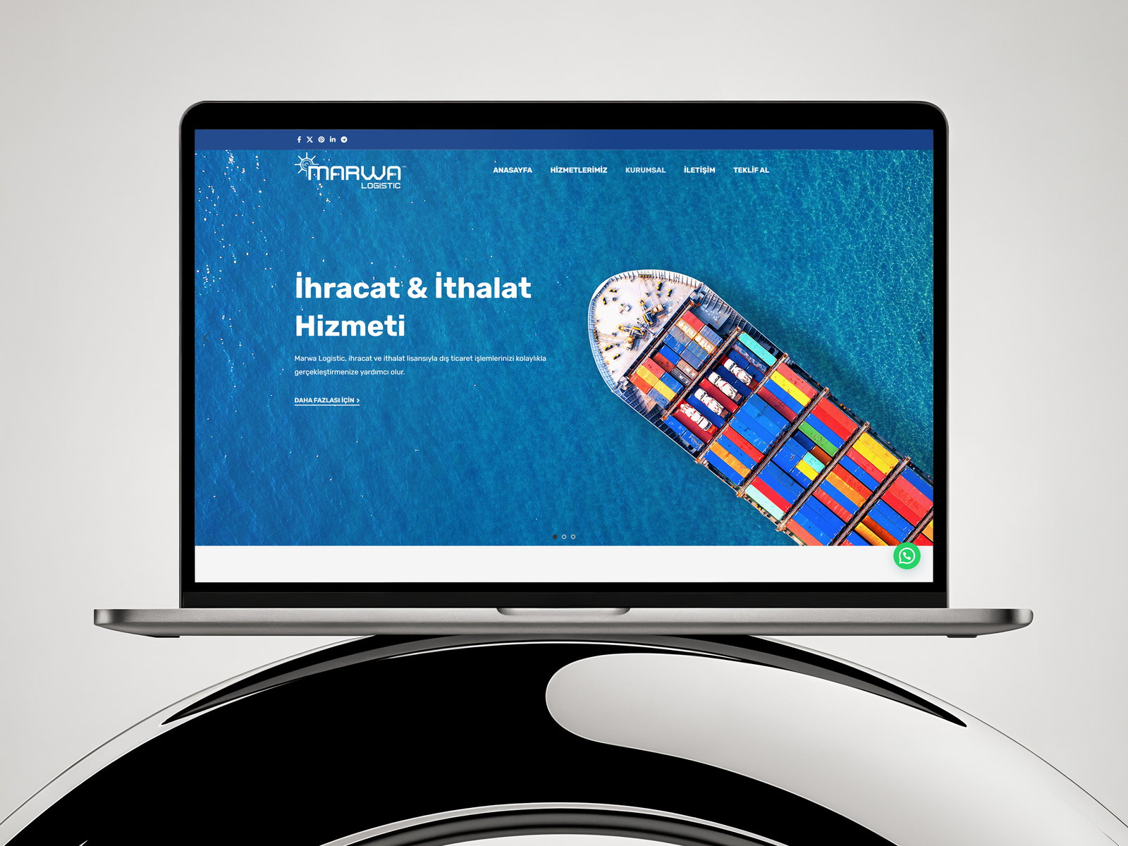 Marwa Logistic web sitesi