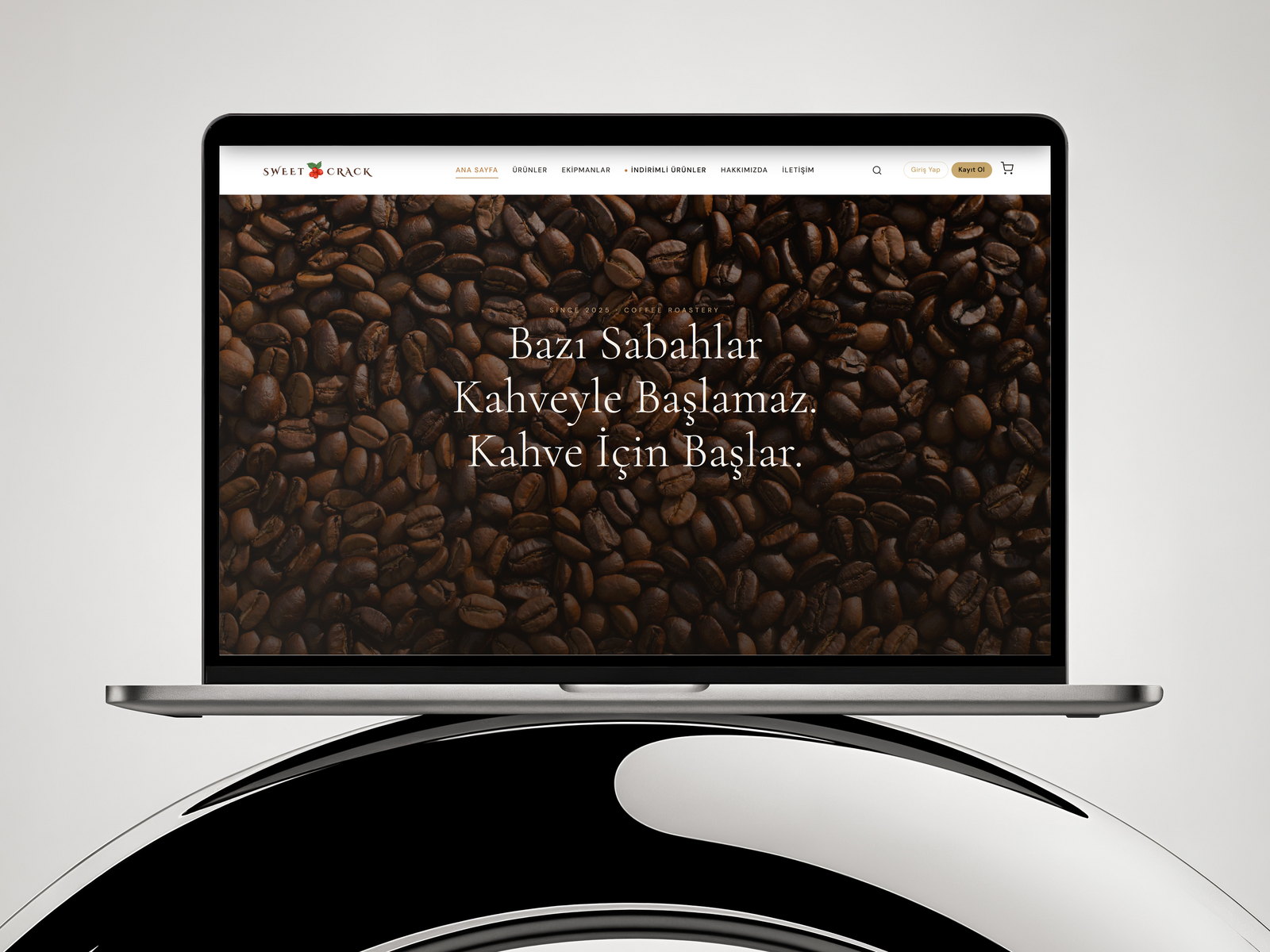 Sweet Crack Roastery web sitesi