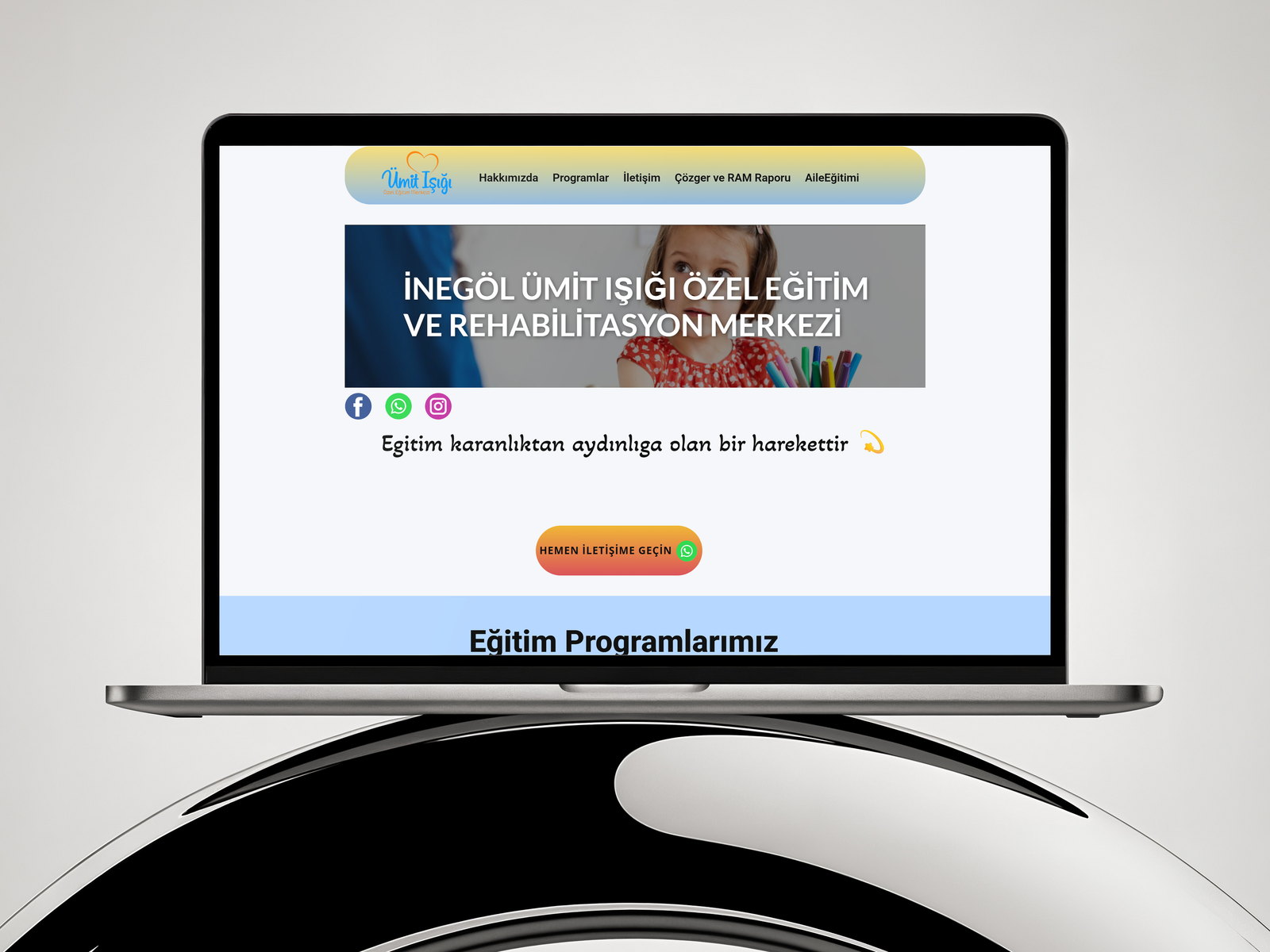 Ümit Işığı Özel Eğitim web sitesi